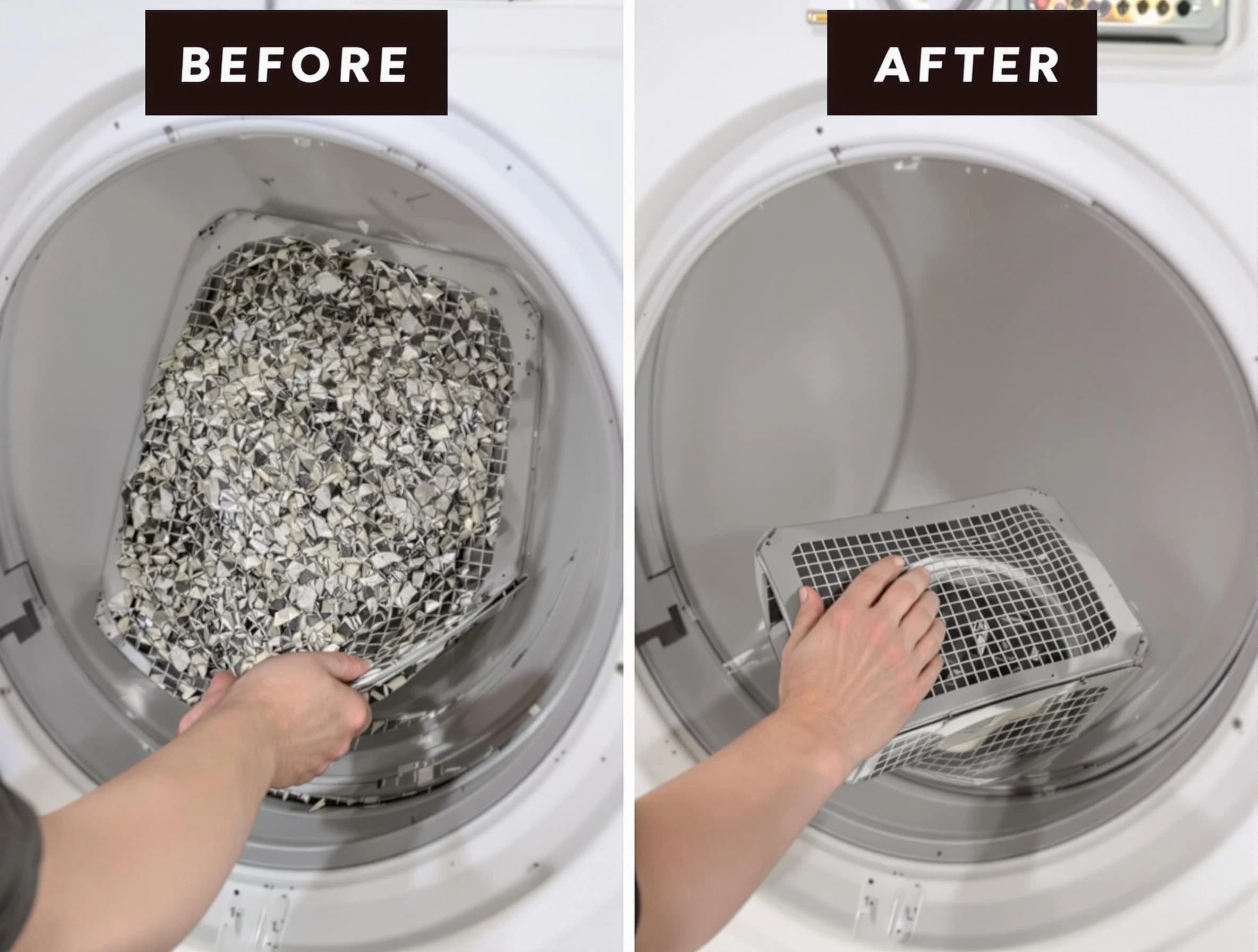 Professional lint trap cleaning by Sunset Dryer Vent Cleaning in Sunset