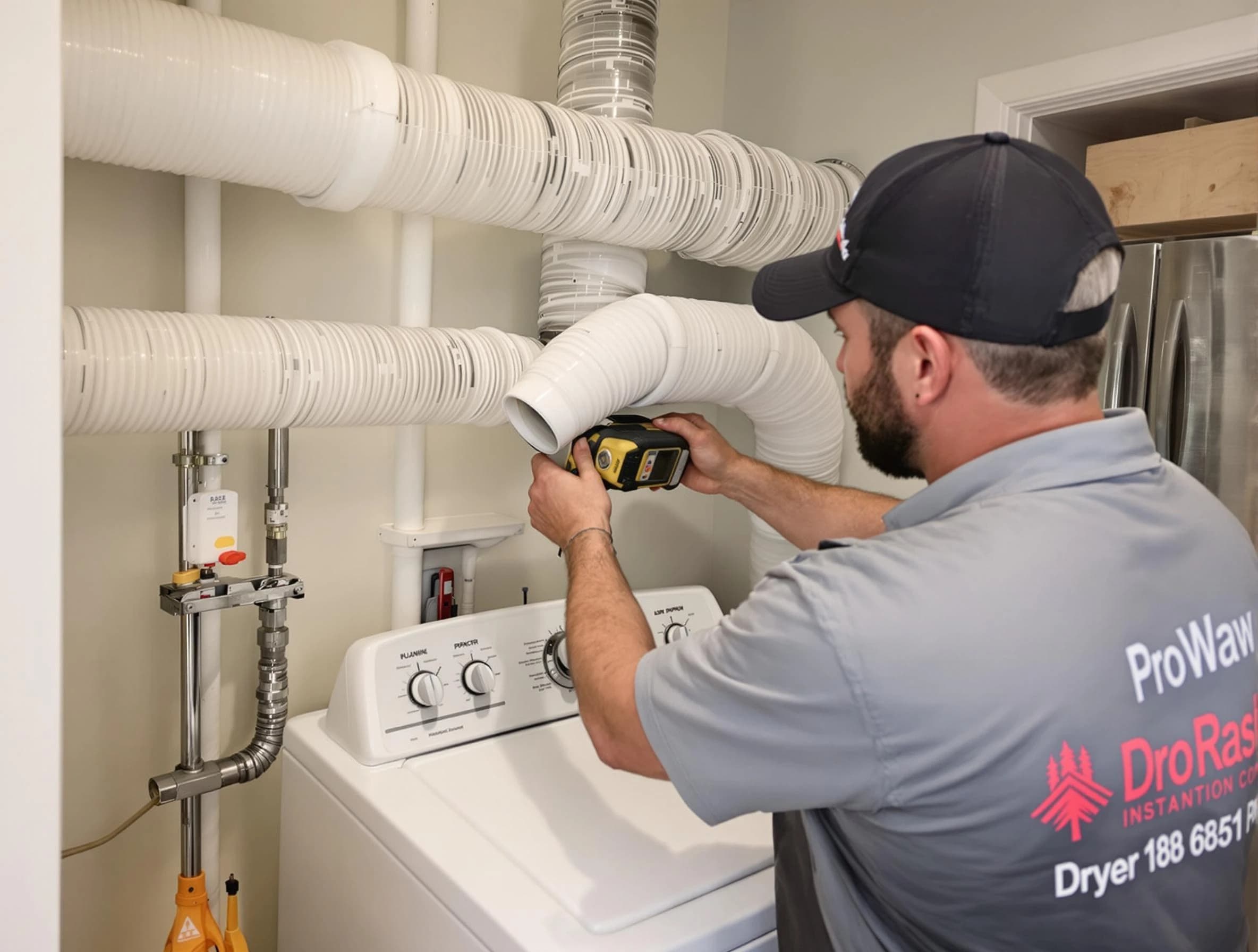 Professional dryer vent hose installation by Sunset Dryer Vent Cleaning in Sunset
