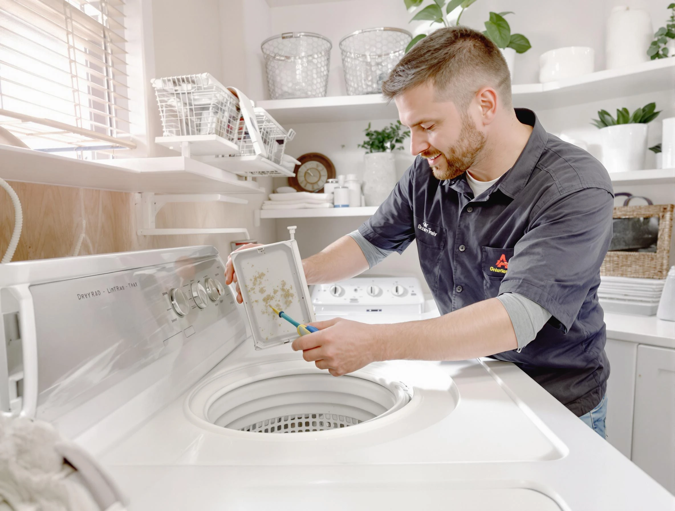 Cleaning Dryer Lint Trap in Roy, UT