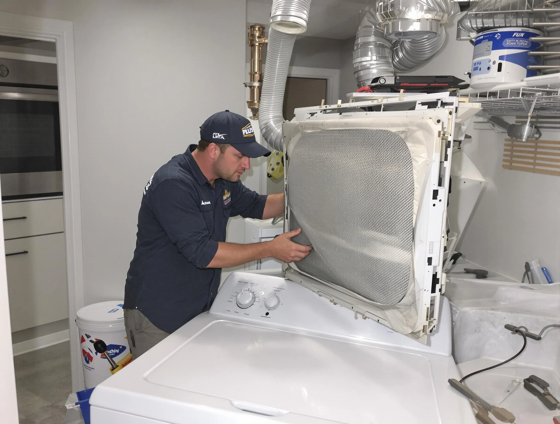 Expert vent cover replacement by Sunset Dryer Vent Cleaning in Sunset